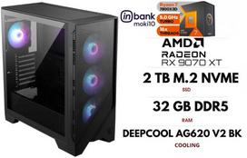 GameRoom Stacionarus kompiuteris | RYZEN 7 7800X3D, DDR5 32GB 6000MHz, NVME M.2 SSD 2TB, RX 9070 XT