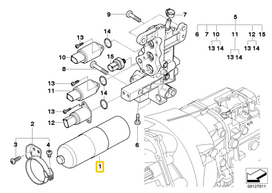 BMW Spaudimo Akumuliatorius E46 3 1999 2006 Originalus 23427507004