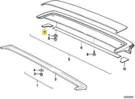 BMW E30 3 Folie Rechts 1981 1993 Originalus 51711922246