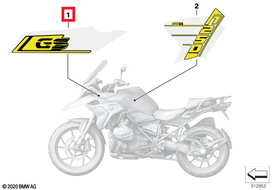 Bmw Priekinis Rato Dangtelis Desinys K50 R1200Gs R1250Gs 51149457798