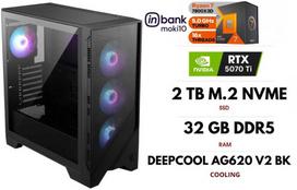 GameRoom Stacionarus kompiuteris | RYZEN 7 7800X3D, DDR5 32GB 6000MHz, NVME M.2 SSD 2TB, RTX 5070 Ti