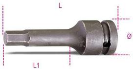 Beta Tools Įmovinis šešiakampis lizdo raktas, smūginis, 1/2'' H14 x 78 mm (007200514)