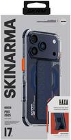 Dėklas Skinarma Haxa Apple iPhone 17 Pro Magnetic Charging + Grip Stand mėlynas