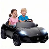 Aosom Elektrinis vaikiškas automobilis, Maserati, 120x72x50 cm, juodas, plastikas