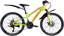 Kalnų dviratis AL 24" Formula BLACKWOOD 1.0 DD FR, frame 12.5", žalias/red, 2025