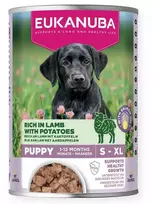 Eukanuba konservuotas pašaras šuniukams su ėriena ir bulvėmis, 400g