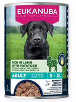 Eukanuba konservuotas pašaras šunims su ėriena ir bulvėmis, 400g