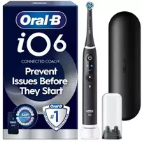Oral-B iO6 electric dantų šepetėlis, juodas + travel case