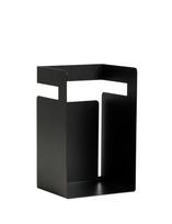 Knygų laikiklis Kalune Design Cube 438CTF1304, 15.5 cm x 18 cm, juoda sp.