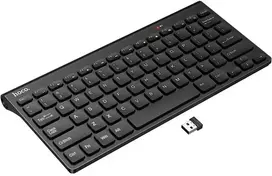 Belaidė klaviatūra 2.4G QWERT Hoco GM70 juoda
