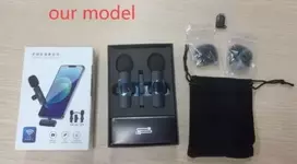 DA704 belaidis USB-C prisegamas mikrofonas, 2 vnt.