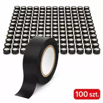 54-038# Lipni izoliacinė juosta 0,15 mm / 25 mm / 10 m - juoda, kelių pakuočių pakuotė