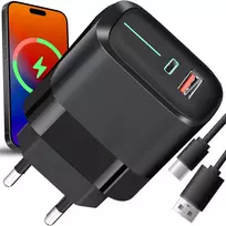 RTO Szybka kroviklis komplektas 3in1 kubas + kabelis usb typ-c 20w greitas krovimas - er1090
