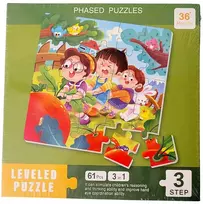 Magnetinė dėlionė knygelėje 3in1 (3 lygis) Pasakos