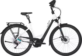 Dviratis 28' elektrinis Pegasus Premio EVO 10 Lite COMFORT 400Wh wave BOSCH sistema balta/juoda