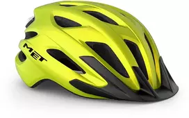 Met Salmai Šalmas MET CROSSOVER Lime Geltona Metallic Matt