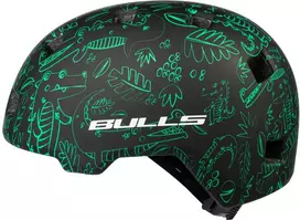 Šalmas Bulls Urban Juveno T140-Y C1 juodas/žalias