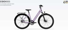 Dviratis 28" elektrinis Tenways CGO800S 374Wh unisex violetinis matinis 48cm one size