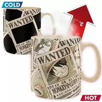 Abysse Corp ONE PIECE Puodelis - Wanted | Reaguojantis į karštį 460 ml