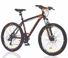 Orange Mountain bike TopVelo CORELLI FELIX 1.2 (Wheel size: 24, Frame size: 14) Juodas / Oranžinis-pilka