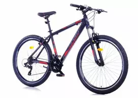Mountain Kalnų dviratis TopVelo CORELLI VIA 4.3 (Ratų dydis: 24, Rėmo dydis: 12) Juodas / raudonai pilkas