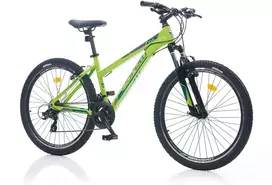 Mountain Kalnų dviratis TopVelo CORELLI VIA 4.3 (ratų dydis: 24, rėmo dydis: 12) žalias su tamsiai žaliai pilku dizainu