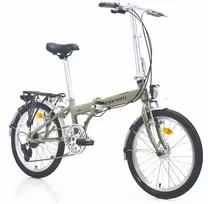 City / folding bike TopVelo Corelli JUST 2.0 (Wheel size: 20, Frame size: 16) Matte žalias