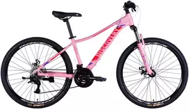 Kalnų/paauglių dviratis TopVelo AL 26" Discovery MYSTIQUE DD CS (Ratų dydis: 26, Rėmo dydis: 15) Rožinis