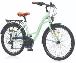 Dark Miesto dviratis TopVelo CORELLI GLOWIE (Ratų dydis: 28, Rėmo dydis: 44 cm) Tamsiai žalias