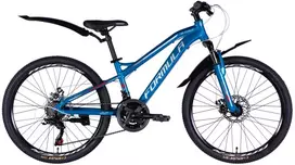 Mountain TopVelo AL 24″ Formula BLACKWOOD 1.0 DD FR Kalnų dviratis (Wheel size: 28, Frame size: 12.5) in mėlynas/sidabrinis