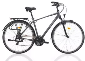 Frame Miesto dviratis TopVelo BROSTER MAVINE L (Ratų dydis: 700C, Rėmo dydis: 51 cm) Juodas blizgus