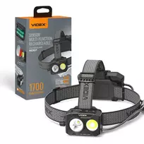 Įkraunamas LED galvos žibintas su jutikliu Luminus SST40, 20W 1700Lm 5000K, Li-ion 2x18650 2200mAh VIDEX VLF-H057 – Galingas 1700Lm srautas su dviem akumuliatoriais pakaušyje