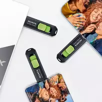 USB Atmintinė - ADATA UC300 64GB USB Type-C 100MB/s Juoda