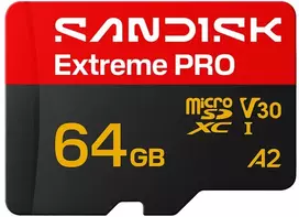 Atminties Kortelė - SanDisk Extreme PRO Micro SD UHS-I 64GB 200MB/s Skaityti 90MB/s Rašyti