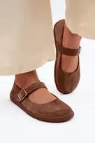 Zazoo Rudi natūralios odos patogūs moteriški bateliai