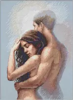 Aine Together kryželiu siuvinėjimo rinkinys, 27x40 cm, 14 ct Aida