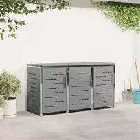 Atliekų dėžės saugojimas Nerūdijantis plienas Pilka