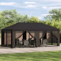Sodo Paviljonas 6 x 3 m Antracito Poliesteris ir plienas 190
