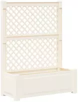 Didelis vazonas su treliu Balta 99,5 x 43 x 133,5 cm PP