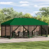 Paviljonas su šoninėmis sienelėmis 6 x 3 m Žalia