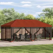 Paviljonas su šoninėmis sienelėmis 6 x 3 m Terakotos