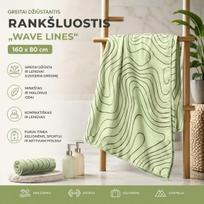 Greitai džiūstantis rankšluostis „Wave Lines“ 160 x 80 cm