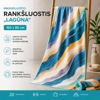 Mikropluošto rankšluostis „Lagūna“ 160 x 80 cm