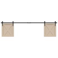 stumdomų spintelių durų komplektas 200 cm anglinis plienas