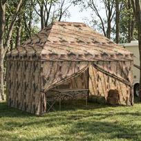 Pop-up Gazebo su 4 Šoninėmis Sienelėmis 3 x 4 m Miško maskuotė