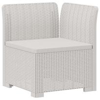 1-Vietis Sodo Sofas, Atrodo kaip Ratano PP Balta