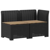 2-Vietis Sodo Sofas su Pagalvėlėmis, Atrodo kaip Ratano PP