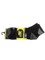SKECHERS Vyriškos kojinės, Skechers 3pk Mens 1/2 Terry Qtr Crew Socks S114662-HBLK