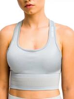 GYMHERO Moteriškos sportinės liemenėlės, GymHero Stripes Bra BRA-GRAPHITE