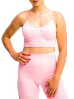GYMHERO Moteriškos sportinės liemenėlės, GymHero California Cute Bra BRA-MILKSHAKE